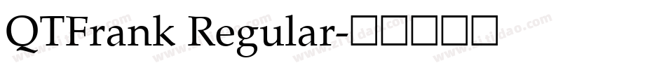 QTFrank Regular字体转换